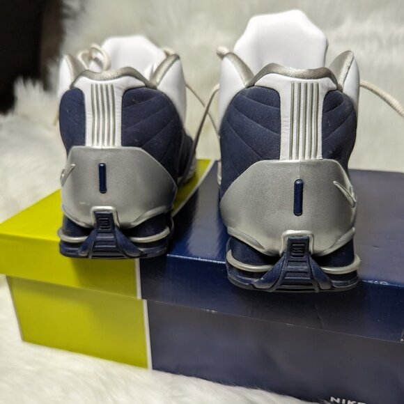Nike Shox BB4 White Metallic Silver Men\'s Size 9.5